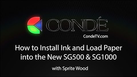 How to Install Ink and Paper into the New SG500 and SG1000 Printers