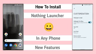 Install Nothing Launcher In Any Android Phone Install Nothing Phone Launcher Wallpaper Widget