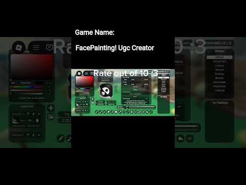 Roblox Game FACEPAINTING! UGC CREATOR