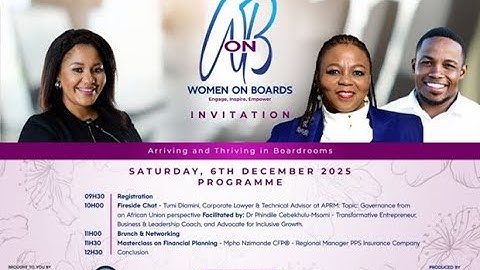 Short explainer of a fireside chat with Tumi Dlamini