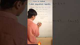 This trick for cubic equation will blow your mind # maths trick # maths shorts # yt shorts