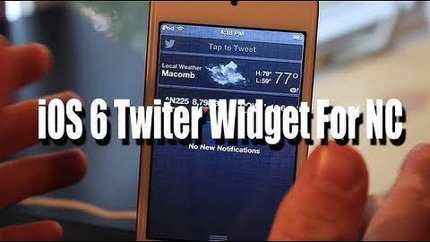 iOS 6 Twitter Widget for Notification Center (On iOS 5)