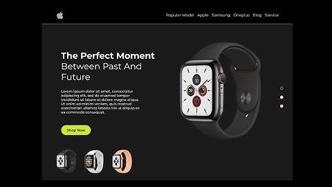Designing an Apple Landing Page UI Design in Figma
