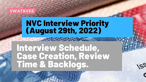 NVC Case Processing Priority (Aug 29, 2022) || Interview Schedule, Case Creation, Review & Backlogs.
