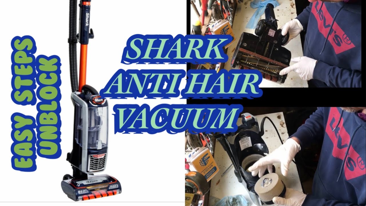 How to clean,unblock Shark anti hair wrap vacuum cleaner,step by step