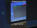 Walking Man IN CMD #howto #rosetech #2025future #coding #techlearn #windows  #programming