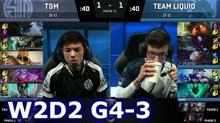 TSM vs Liquid Game 3 | S7 NA LCS Spring 2017 Week 2 Day 2 | TSM vs TL G3 W2D2 1080p
