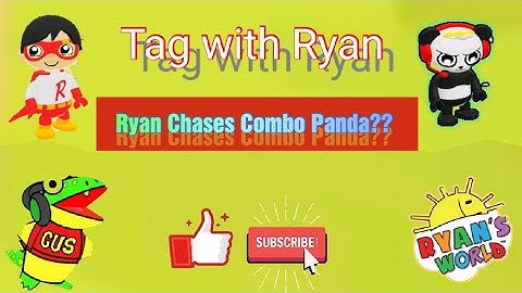 RED TITAN VS COMBO PANDA | TAGGED GUS 10 TIMES TAG SURPRISE EGG | Tag with Ryan | Ryan