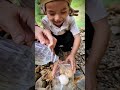 single mother with skills eggs boiled #shorts #singlemother #survival