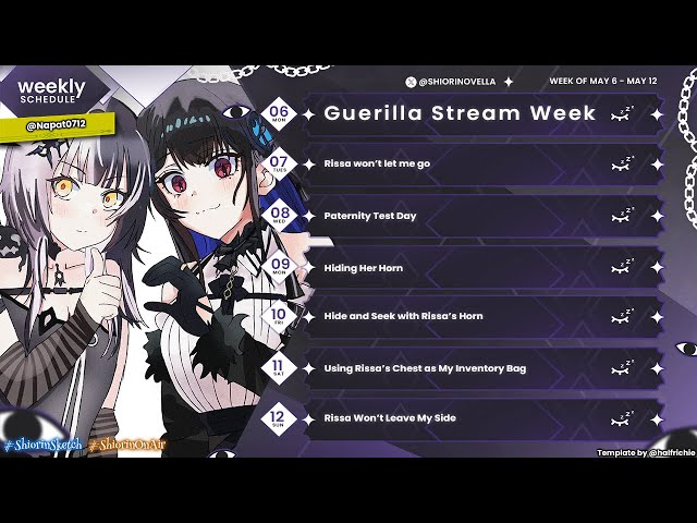Weekly Schedule Updatesのサムネイル