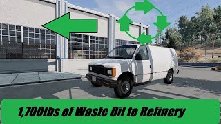 BeamNG.drive (Mod) Freeroam: West Coast, USA  1,700lbs of Waste Oil to Refinery