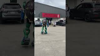 Entering Elsi Con last year with my all eva foam Leonardo mech #cosplay #tmnt#eva foam