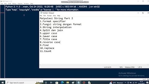 Pemrograman Python Kelas Menengah Bagian 2 (Manipulasi String Part2)