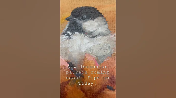 Paint this Fall scene with chickadee on patreon!  ...