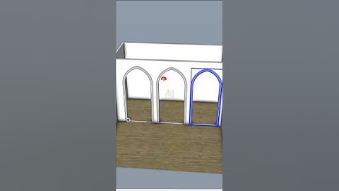 Fastest Way to Create an Arched Window in SketchUp #shorts #sketchup #architecture #design