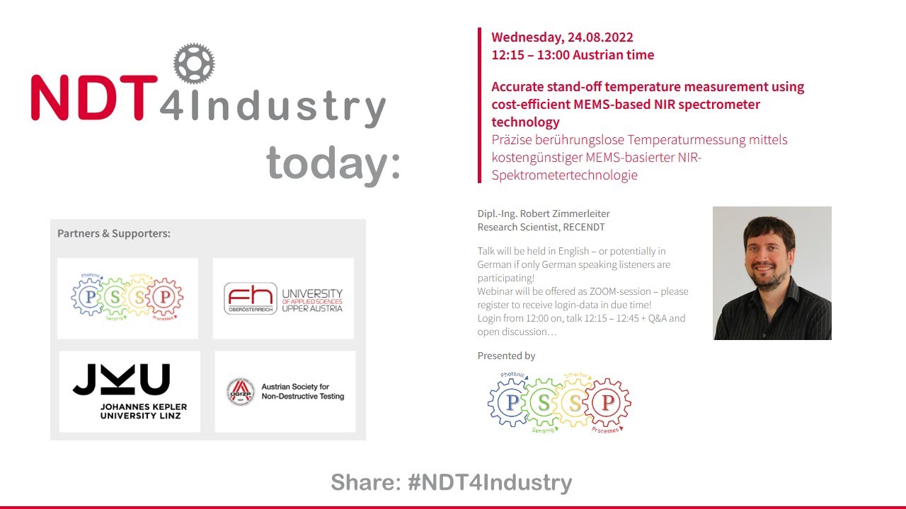 NDT4Industry - PSSP-Talk Robert Zimmerleiter: accurate temperature measurement