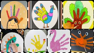 Summer Vacation Activities for Kids/How to Make Hand Painting /Palm Drawings/DIY/Easy Kids Crafts