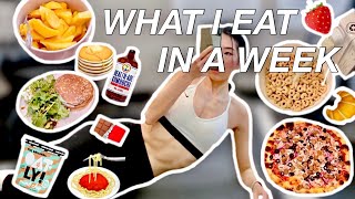 REALISTIC WHAT I EAT IN A WEEK 🥗🍕 | healthy + non-restrictive