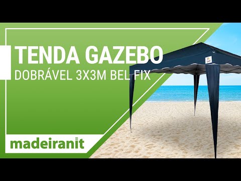 Tenda Gazebo Dobrável 3303 Bel Fix | Madeiranit - YouTube