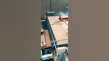 Semi auto pressing carton gluer machine
