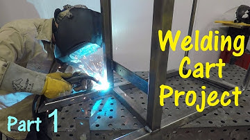 Harbor Freight 14.5 End Cabinet Toolbox Welding Cart Build -- Part 1