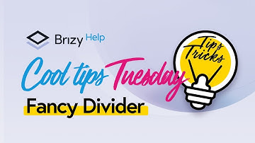 Discover How to Create Fancy Divider Effects in Brizy!