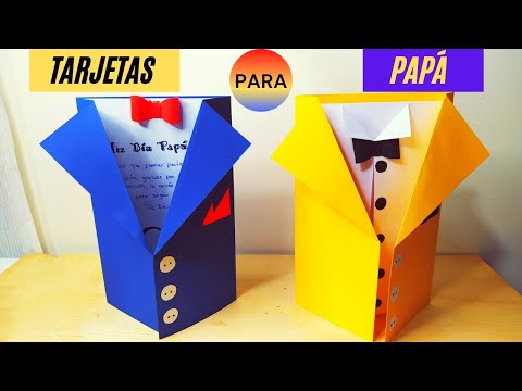 DIY/Tarjeta para el día del padre/ detalles para papá de cartulina.#amoapapá #felizdíapapá