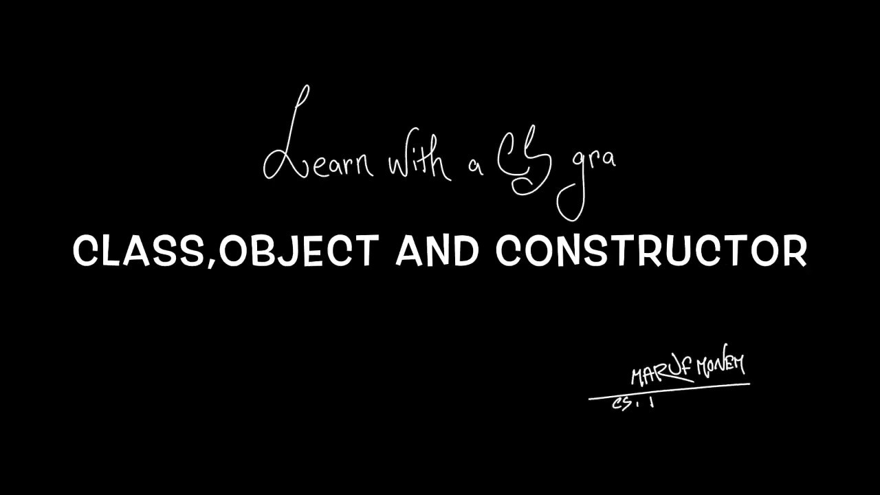 Understanding classes, objects and constructors | Box making example ...