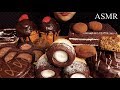 ASMR DESSERT CHOCOLATE CAKE COOKIES PIE MOZZI BREAD TIRAMISU EATING SOUNDS MUKBANG