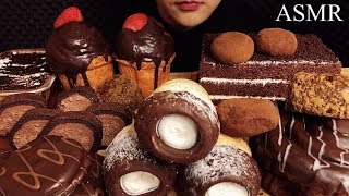 Asmr Dessert Chocolate Cake Cookies Pie Mozzi Bread Tiramisu Eating Sounds Mukbang