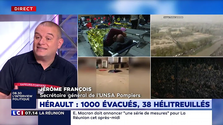 Intempéries : le point avec le secrétaire général de l'UNSA pompiers