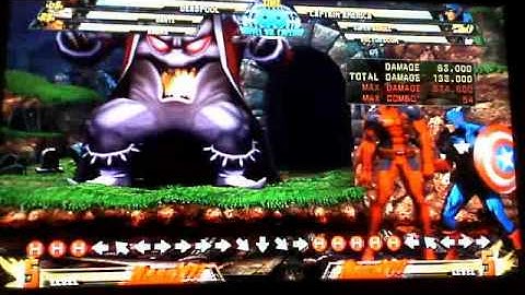 Marvel vs Capcom 3 very simple Deadpool combo (500,000)