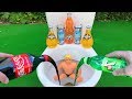 Experiment !! Watermelon and Cola, Sprite, Fanta, Yedigün, Pepsi and Mentos in Toilets