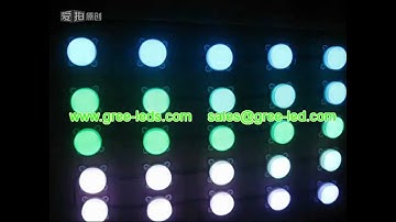 24V 5pcs ws2801 round rgb led module/pixel