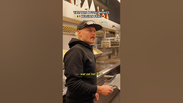 Valtteri Bottas is a certified Belgian friturist now 🫡