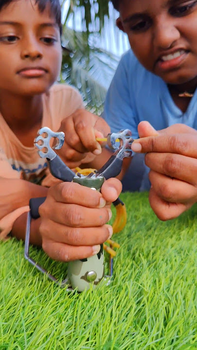 #shorts | 🌈🔫🥸 Military Slingshot | Experiment
