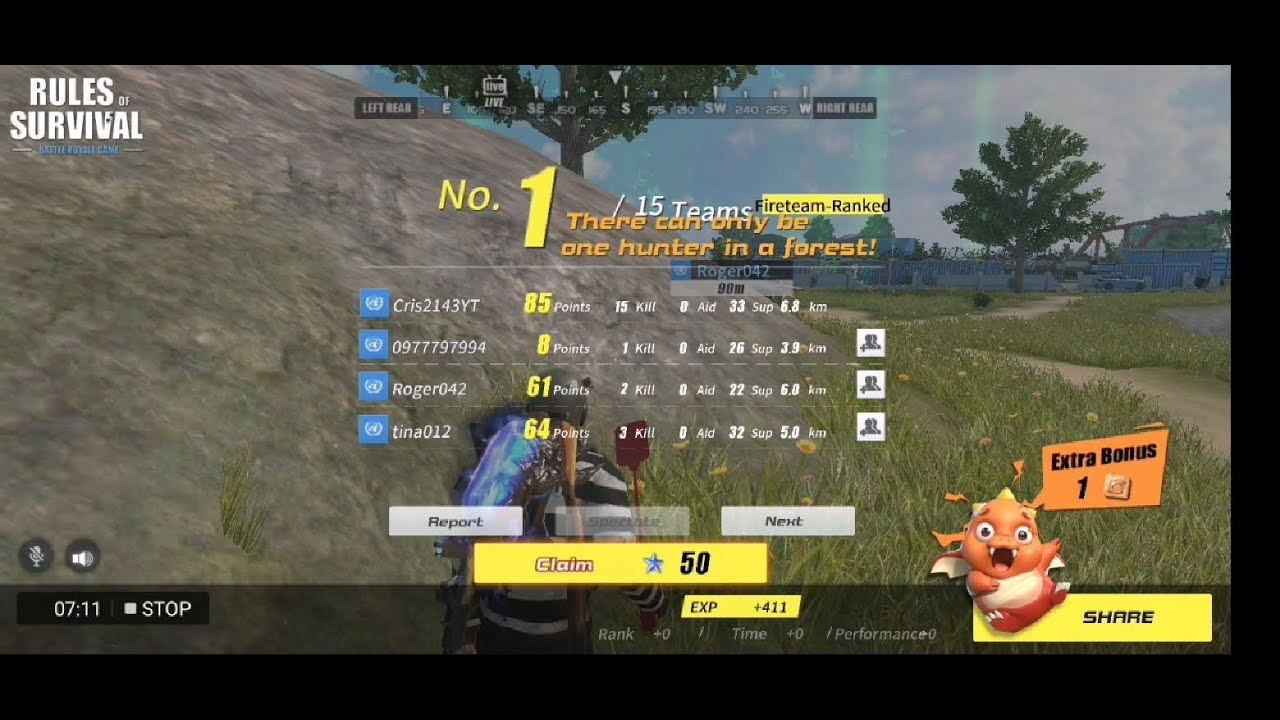 Fireteam Gameplay - Rules of Survival on Huawei Honor Play