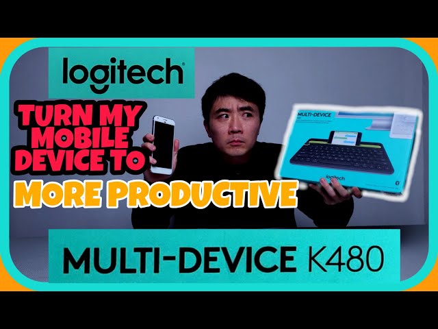 Logitech K480 Bluetooth Multi-Device Keyboard Windows Mac Computers Android iOS Tablets Smartphones