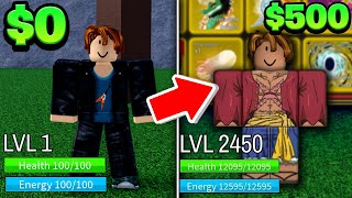 Turning A $0 Blox Fruits Account Into A $500 Account