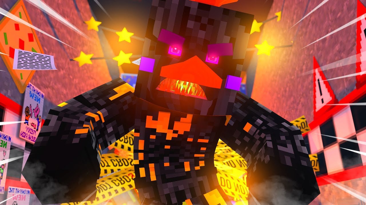 Scorched Chica Attacks! Minecraft FNAF Roleplay freddy fazblox's pizza roleplay uncopylocked