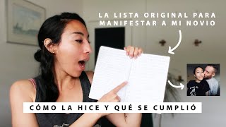 La Lista para Manifestar a MI NOVIO | Cómo la Hice y Qué se Cumplió Usando la Ley de la Atracción ✨