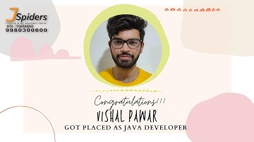 CONGRATULATIONS VISHAL PAWAR PLACED AS JAVA DEVELOPER
