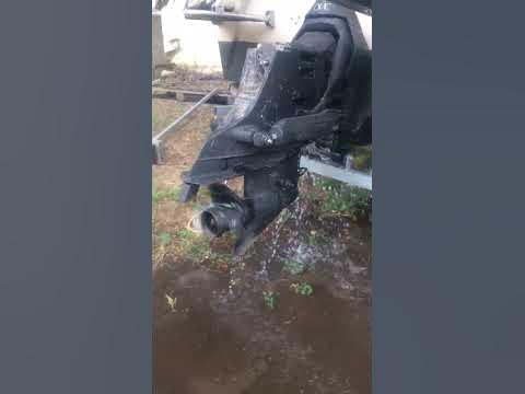 OMC sterndrive and engine water flow test - YouTube