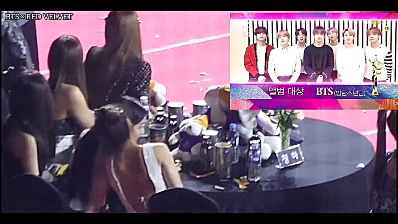 [200130] Red Velvet reaction to BTS (Daesang) SMA 2020