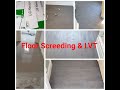 Floor Screeding &amp; laying the LVT in hallway, toilet, kitchen &amp; Utility