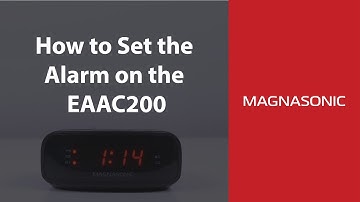 How to Set the Alarm on the EAAC200 Alarm Clock Radio