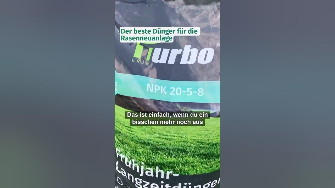 Was ist der beste Dünger für eine Rasenneuanlage? düngerstreuer 