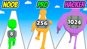 NOOB vs PRO vs HACKER - Twenty48 Run!