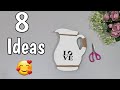 8 Maravillosas Ideas CON RECICLAJE - 8 Artesanato Maravilhosos PARA SUA CASA - Diy Crafts Ideas