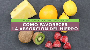 ¿Qué ayuda a absorber mejor el hierro?